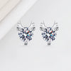 Wholesale S925 Sterling Silver Antler Earrings With Animal Pattern And Electroplating Treatment