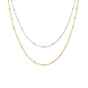 Wholesale S925 Sterling Silver Bead Long Chain Necklace With Geometric Style And Electroplating Process