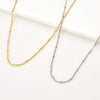 Wholesale S925 Sterling Silver Bead Long Chain Necklace With Geometric Style And Electroplating Process