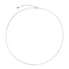 Wholesale S925 Sterling Silver Bead Long Chain Necklace With Geometric Style And Electroplating Process