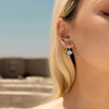 Wholesale S925 Sterling Silver Blue Eye Earrings For Women Electroplated Light Luxury Style