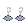 Wholesale S925 Sterling Silver Blue Eye Earrings For Women Electroplated Light Luxury Style