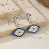 Wholesale S925 Sterling Silver Blue Eye Earrings For Women Electroplated Light Luxury Style