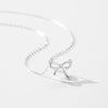 Wholesale S925 Sterling Silver Bow Clavicle Chain Necklace Jewelry For Women With Electroplating Treatment
