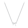 Wholesale S925 Sterling Silver Bow Clavicle Chain Necklace Jewelry For Women With Electroplating Treatment