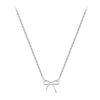 Wholesale S925 Sterling Silver Bow Clavicle Chain Necklace Jewelry For Women With Electroplating Treatment
