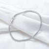 Wholesale S925 Sterling Silver Bracelet Geometric Pattern Electroplated