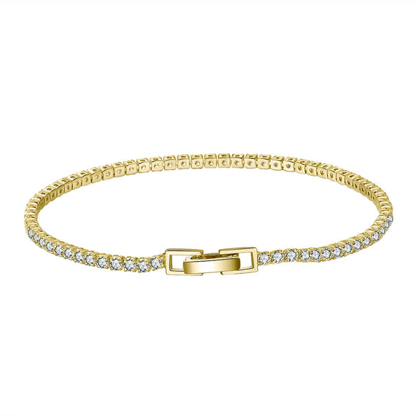 Wholesale S925 Sterling Silver Bracelet Geometric Pattern Electroplated