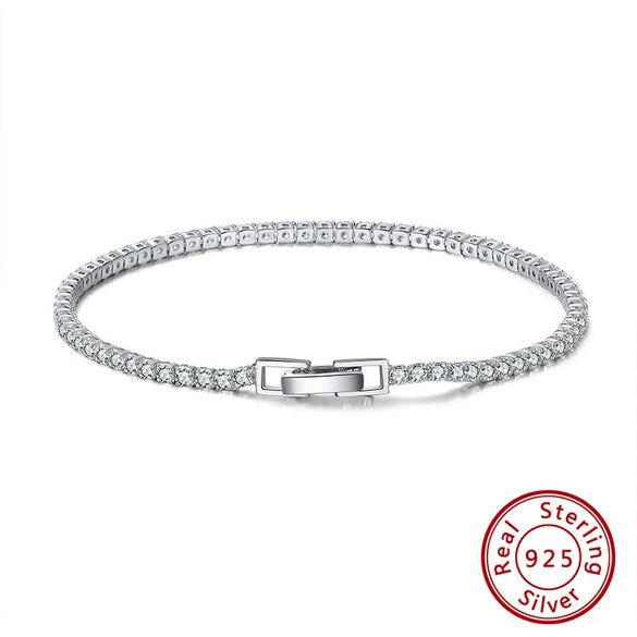 Wholesale S925 Sterling Silver Bracelet Geometric Pattern Electroplated