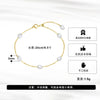 Wholesale S925 Sterling Silver Bracelet With Natural Freshwater Pearl Baroque Shape Geometric Style Electroplated