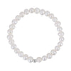 Wholesale S925 Sterling Silver Bracelet With Natural Freshwater Pearls Geometric Design Electroplating For Women