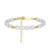 Wholesale S925 Sterling Silver Bracelet With Natural Freshwater Pearls Geometric Design Electroplating For Women