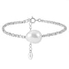 Wholesale S925 Sterling Silver Bracelet With Natural Freshwater Pearls Geometric Design Electroplating For Women