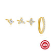 Wholesale S925 Sterling Silver Butterfly Bow Stud Earrings With Zirconia For Women