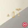 Wholesale S925 Sterling Silver Butterfly Bow Stud Earrings With Zirconia For Women