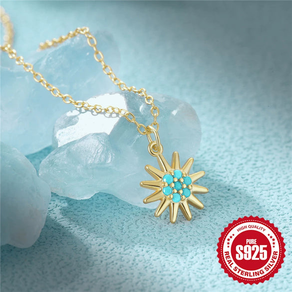 Wholesale S925 Sterling Silver Butterfly Double Peach Heart Water Drop Ball Turquoise Clavicle Necklace For Women With Inlaid Zircon In Geometric Design
