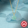 Wholesale S925 Sterling Silver Butterfly Double Peach Heart Water Drop Ball Turquoise Clavicle Necklace For Women With Inlaid Zircon In Geometric Design