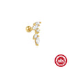 Wholesale S925 Sterling Silver Butterfly Ear Bone Nail Earrings With Hollow Design And Geometric Pattern Unisex Environmental Protection Electroplating