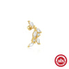 Wholesale S925 Sterling Silver Butterfly Ear Bone Nail Earrings With Hollow Design And Geometric Pattern Unisex Environmental Protection Electroplating