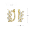 Wholesale S925 Sterling Silver Butterfly Inlaid Zircon Women's Earrings