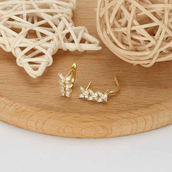 Wholesale S925 Sterling Silver Butterfly Inlaid Zircon Women's Earrings