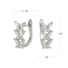 Wholesale S925 Sterling Silver Butterfly Inlaid Zircon Women's Earrings