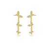 Wholesale S925 Sterling Silver Butterfly Pendant Earrings For Women Light Luxury Sweet Animal Style