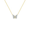 Wholesale S925 Sterling Silver Butterfly Pendant Necklace For Women With Full Diamond High End Delicate Design Platinum Or 18K Gold Electroplated