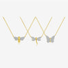 Wholesale S925 Sterling Silver Butterfly Pendant Necklace For Women With Full Diamond High End Delicate Design Platinum Or 18K Gold Electroplated