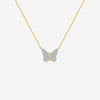 Wholesale S925 Sterling Silver Butterfly Pendant Necklace For Women With Full Diamond High End Delicate Design Platinum Or 18K Gold Electroplated