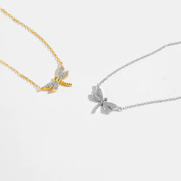 Wholesale S925 Sterling Silver Butterfly Pendant Necklace For Women With Full Diamond High End Delicate Design Platinum Or 18K Gold Electroplated