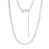 Wholesale S925 Sterling Silver Chain Blade Flat Snake Clavicle Chain Electroplated