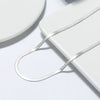 Wholesale S925 Sterling Silver Chain Blade Flat Snake Clavicle Chain Electroplated