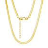 Wholesale S925 Sterling Silver Chain Blade Flat Snake Clavicle Chain Electroplated