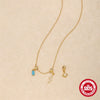 Wholesale S925 Sterling Silver Charm Necklace With Detachable Adjustable Accessories Bow Tie Pattern O Chain Electroplated For Women