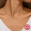 Wholesale S925 Sterling Silver Charm Necklace With Detachable Adjustable Accessories Bow Tie Pattern O Chain Electroplated For Women