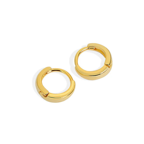 Wholesale S925 Sterling Silver Circle Earbuckle Earrings Ins Nordic Style