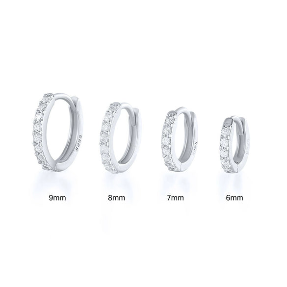 Wholesale S925 Sterling Silver Circle Earrings Set With Diamonds And Turquoise Electroplated With 18K Gold Simple Geometric Style For Women