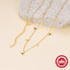 Wholesale S925 Sterling Silver Classic Devil's Eye Zircon Clavicle Necklace With Geometric Pattern And Electroplating For Women