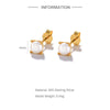 Wholesale S925 Sterling Silver Classic Four Claw Imitation Pearl Earrings For Women With Geometric Design And Electroplating