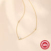 Wholesale S925 Sterling Silver Classic Love Geometric Pattern Electroplated All Match Necklace For Women