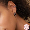 Wholesale S925 Sterling Silver Classic Personality Rivet Geometric Earrings For Cool Girls