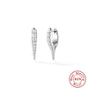 Wholesale S925 Sterling Silver Classic Personality Rivet Geometric Earrings For Cool Girls