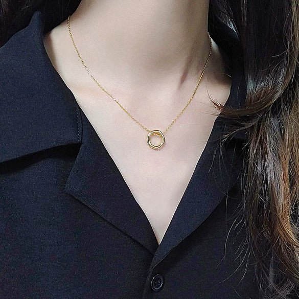 Wholesale S925 Sterling Silver Clavicle Chain Geometric Irregular Design Electroplating Women's Trendy Necklace