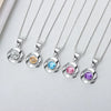 Wholesale S925 Sterling Silver Clavicle Chain With Flower Patterned Pendant And Electroplating Treatment For Female