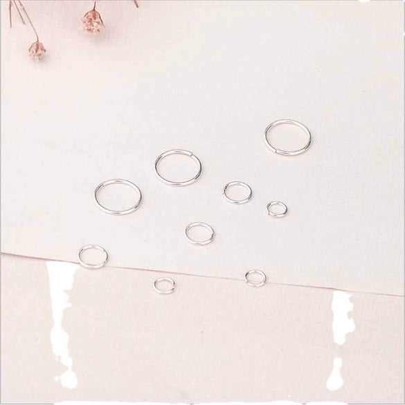 Wholesale S925 Sterling Silver Closed Ring Bracelet Connection Ring Diy Jewelry Accessories With Electroplating