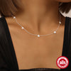 Wholesale S925 Sterling Silver Cold Wind Petal Pendant Clavicle Chain With Geometric Pattern And Electroplating For Women