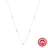 Wholesale S925 Sterling Silver Cold Wind Petal Pendant Clavicle Chain With Geometric Pattern And Electroplating For Women