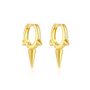 Wholesale S925 Sterling Silver Cone Hanging Earrings With Geometric Design And Luxury Style Platinum Or 18K Gold Electroplated