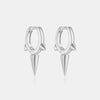 Wholesale S925 Sterling Silver Cone Hanging Earrings With Geometric Design And Luxury Style Platinum Or 18K Gold Electroplated